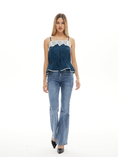Super Stretch Bootcut Jeans - Mid Washed 32 In Inseam | BTTW009