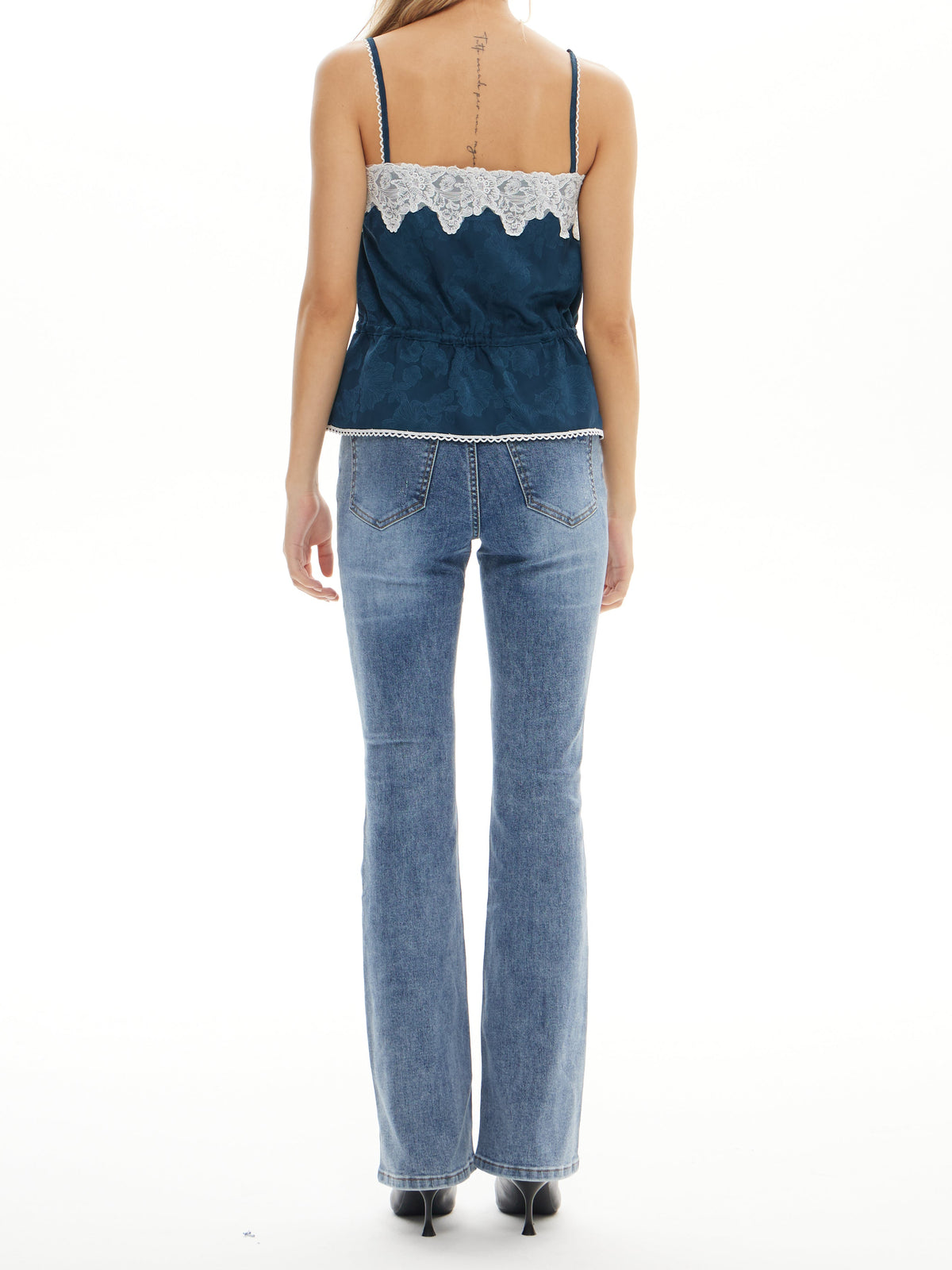 Super Stretch Bootcut Jeans - Mid Washed 32 In Inseam | BTTW009