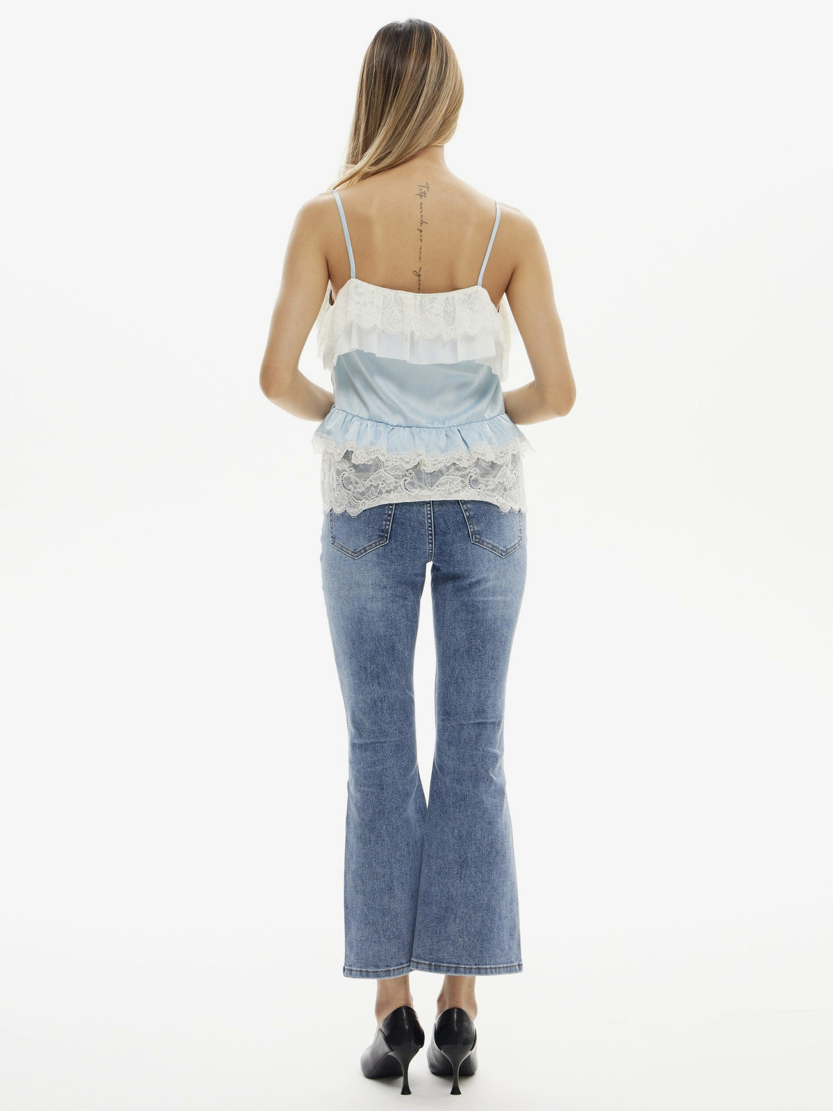 Super Stretch Bootcut Jeans - Mid Washed 28 in Inseam | BTTW009