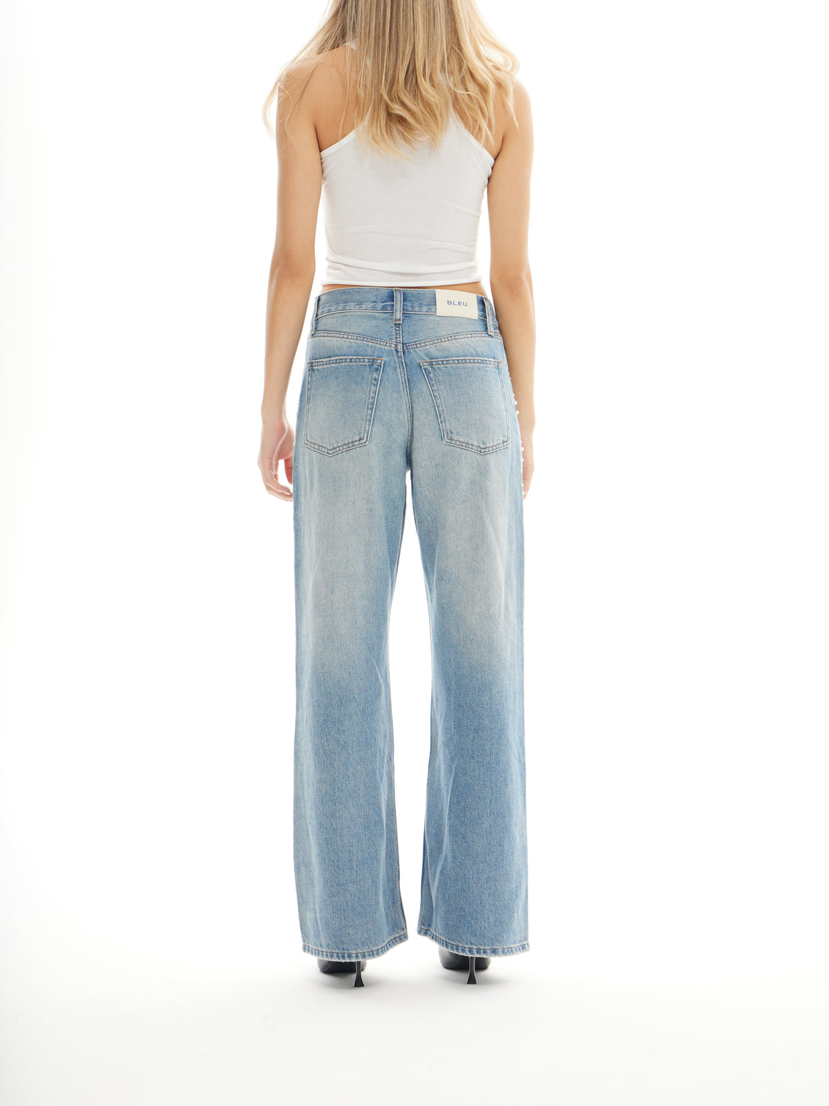 Vintage Loose Fit Pearl Jeans | BTTW010