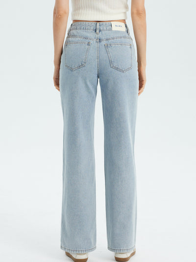 Women's Vintage Washed Baggy Jeans - Light Vintage Washed