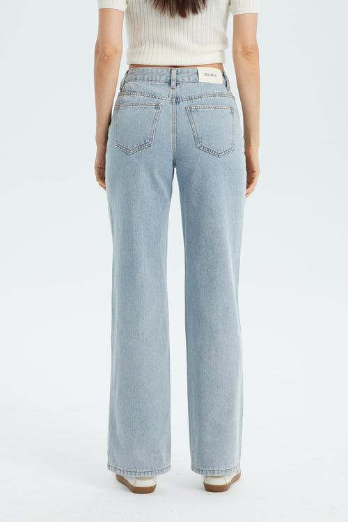 Women's Vintage Washed Baggy Jeans - Light Vintage Washed
